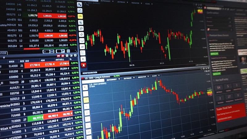 Stock Exchange Trading Floor